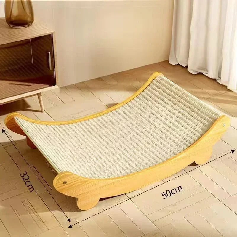 Detachable 2-in-1 Cat Scratching Pad & Sleeping Bed