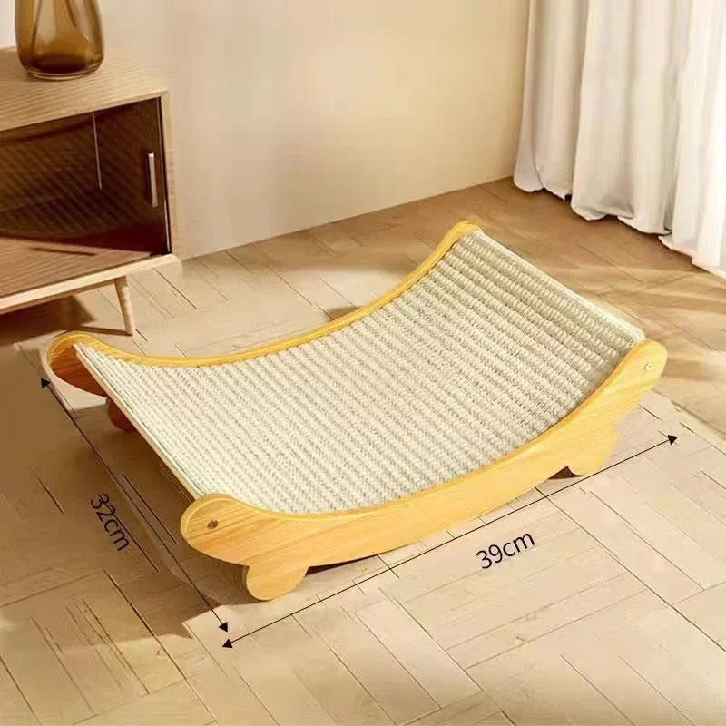 Detachable 2-in-1 Cat Scratching Pad & Sleeping Bed
